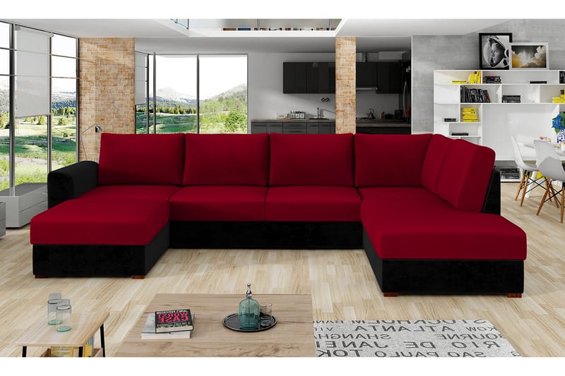 Bäddsoffa m. Divan och Schäslong Dargina - Möbler - Soffa - Bäddsoffa - Bäddsoffa divan