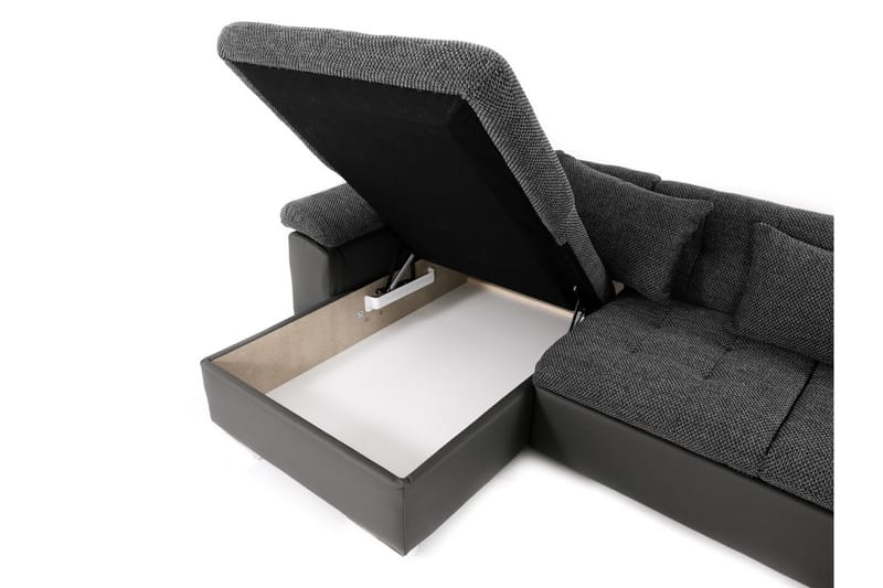 Bäddsoffa m. Divan och Schäslong Sororia 4-sits med Förvarin - Vit - Möbler - Soffa - Bäddsoffa - Bäddsoffa divan