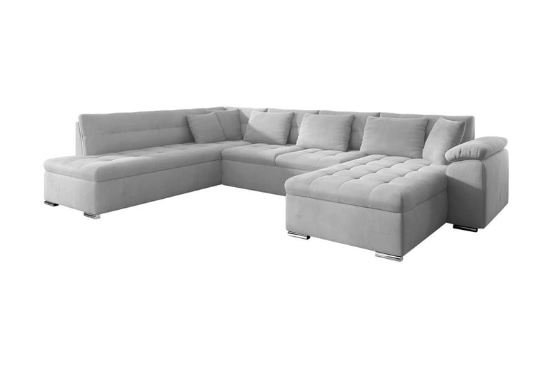 Bäddsoffa m. Divan och Schäslong Sororia 4-sits - Vit - Möbler - Soffa - Bäddsoffa - Bäddsoffa divan