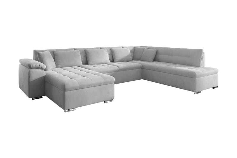Bäddsoffa m. Divan och Schäslong Sororia 4-sits - Vit - Möbler - Soffa - Bäddsoffa - Bäddsoffa divan