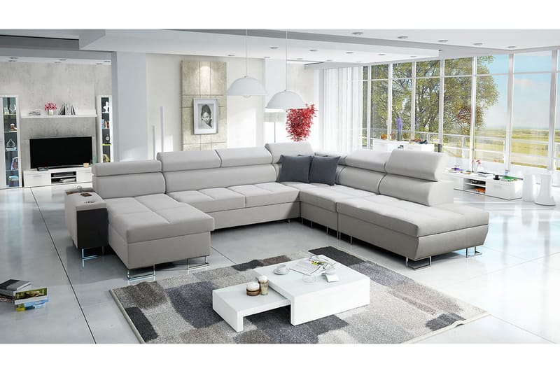 Bäddsoffa m. Divan och Schäslong Torretta - Möbler - Soffa - Bäddsoffa - Bäddsoffa divan
