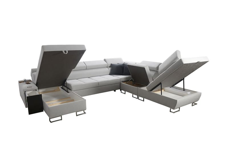Bäddsoffa m. Divan och Schäslong Torretta - Möbler - Soffa - Bäddsoffa - Bäddsoffa divan