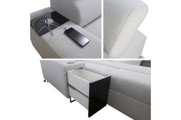 Bäddsoffa m. Divan och Schäslong Torretta - Möbler - Soffa - Bäddsoffa - Bäddsoffa divan
