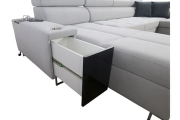 Bäddsoffa m. Divan och Schäslong Torretta - Möbler - Soffa - Bäddsoffa - Bäddsoffa divan