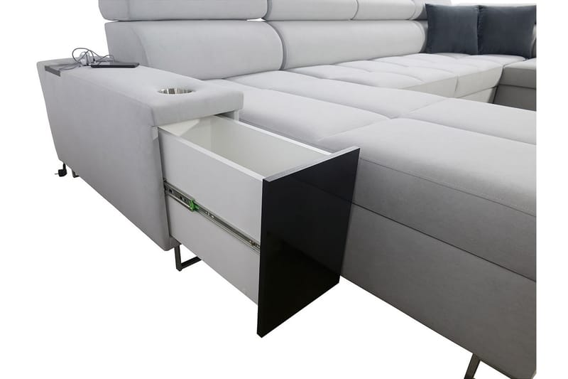 Bäddsoffa m. Divan och Schäslong Torretta - Möbler - Soffa - Bäddsoffa - Bäddsoffa divan