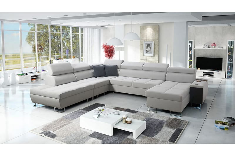 Bäddsoffa m. Divan och Schäslong Torretta - Möbler - Soffa - Bäddsoffa - Bäddsoffa divan