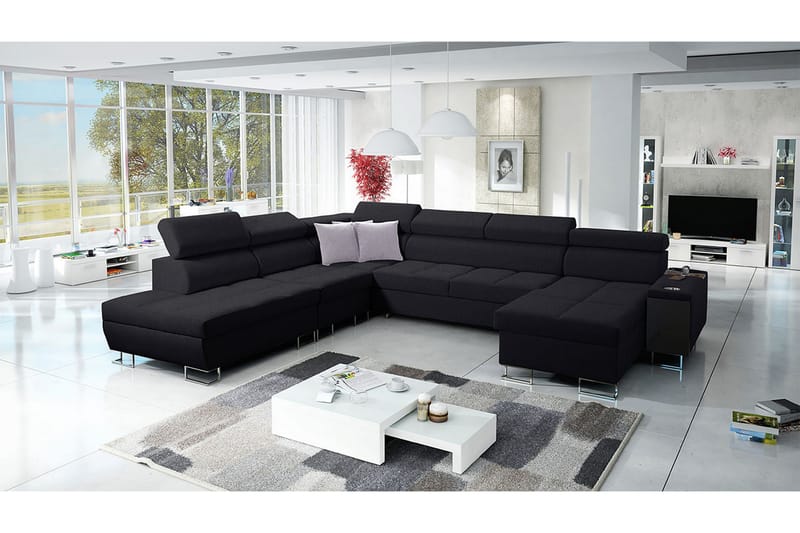 Bäddsoffa m. Divan och Schäslong Torretta - Möbler - Soffa - Bäddsoffa - Bäddsoffa divan