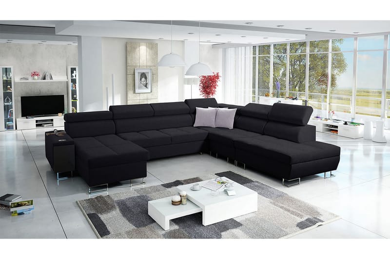 Bäddsoffa m. Divan och Schäslong Torretta - Möbler - Soffa - Bäddsoffa - Bäddsoffa divan