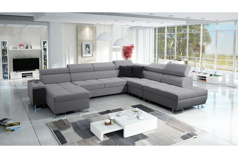 Bäddsoffa m. Divan och Schäslong Torretta - Möbler - Soffa - Bäddsoffa - Bäddsoffa divan