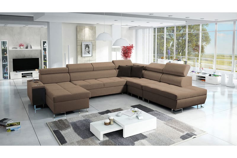 Bäddsoffa m. Divan och Schäslong Torretta - Möbler - Soffa - Bäddsoffa - Bäddsoffa divan
