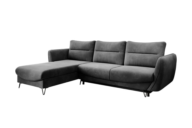 Bäddsoffa m. Divan Swentzel Förvaring - Grå - Möbler - Soffa - Bäddsoffa - Bäddsoffa divan