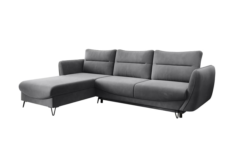Bäddsoffa m. Divan Swentzel Förvaring - Grå - Möbler - Soffa - Bäddsoffa - Bäddsoffa divan