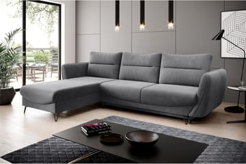 Bäddsoffa m. Divan Swentzel Förvaring - Grå - Möbler - Soffa - Bäddsoffa - Bäddsoffa divan