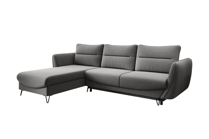 Bäddsoffa m. Divan Swentzel Förvaring - Grå - Möbler - Soffa - Bäddsoffa - Bäddsoffa divan