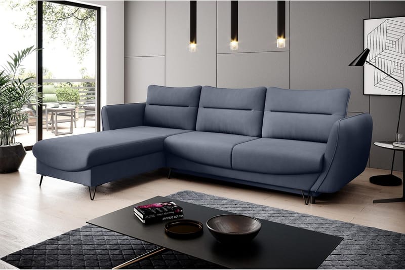 Bäddsoffa m. Divan Swentzel Förvaring - Grå - Möbler - Soffa - Bäddsoffa - Bäddsoffa divan