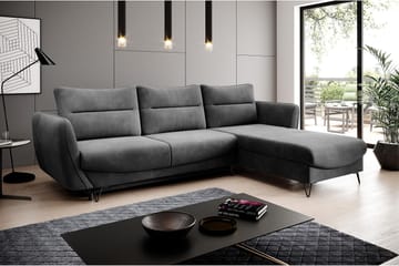 Bäddsoffa m. Divan Swentzel Förvaring - Grå - Möbler - Soffa - Bäddsoffa - Bäddsoffa divan