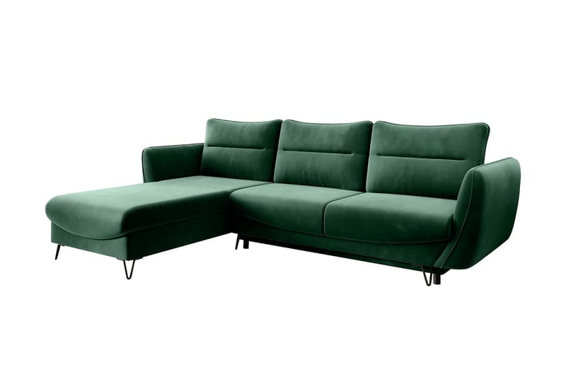 Bäddsoffa m. Divan Swentzel Förvaring - Grön - Möbler - Soffa - Bäddsoffa - Bäddsoffa divan