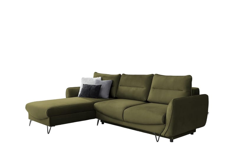 Bäddsoffa m. Divan Swentzel Förvaring - Grön - Möbler - Soffa - Bäddsoffa - Bäddsoffa divan