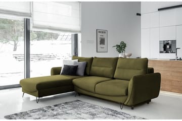 Bäddsoffa m. Divan Swentzel Förvaring - Grön - Möbler - Soffa - Bäddsoffa - Bäddsoffa divan