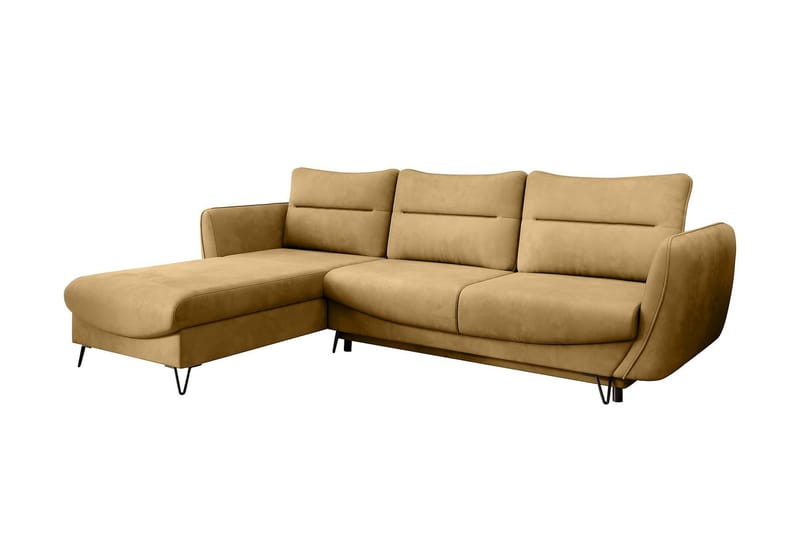 Bäddsoffa m. Divan Swentzel Förvaring - Gul - Möbler - Soffa - Bäddsoffa - Bäddsoffa divan