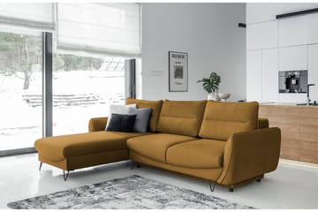 Bäddsoffa m. Divan Swentzel Förvaring - Gul - Möbler - Soffa - Bäddsoffa - Bäddsoffa divan