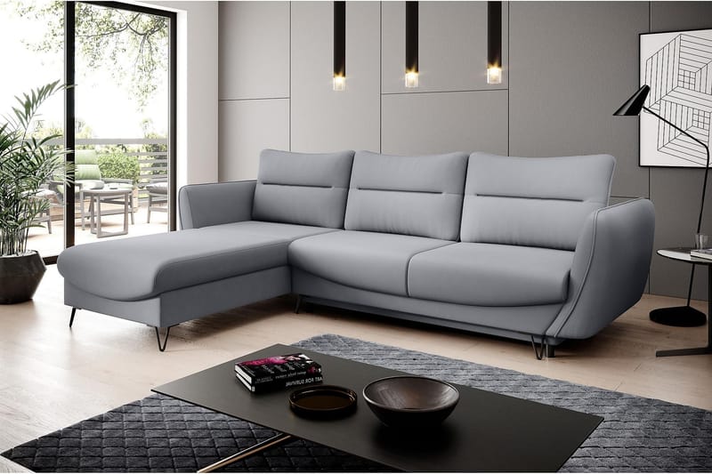 Bäddsoffa m. Divan Swentzel Förvaring - Ljusgrå - Möbler - Soffa - Bäddsoffa - Bäddsoffa divan