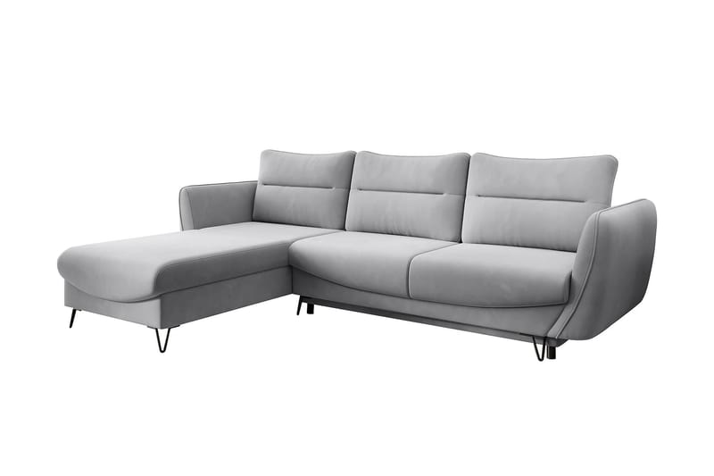 Bäddsoffa m. Divan Swentzel Förvaring - Ljusgrå - Möbler - Soffa - Bäddsoffa - Bäddsoffa divan