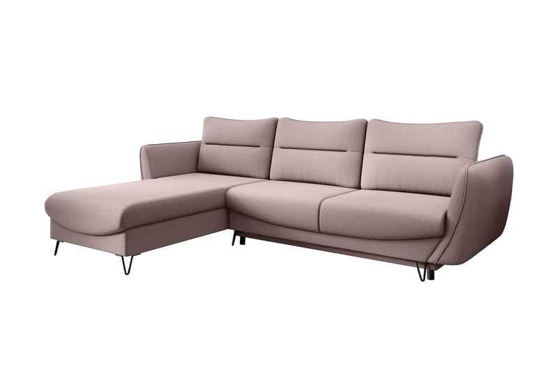 Bäddsoffa m. Divan Swentzel Förvaring - Ljusrosa - Möbler - Soffa - Bäddsoffa - Bäddsoffa divan