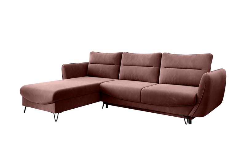 Bäddsoffa m. Divan Swentzel Förvaring - Rosa - Möbler - Soffa - Bäddsoffa - Bäddsoffa divan