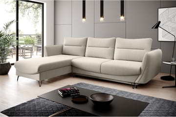 Bäddsoffa m. Divan Swentzel Förvaring - Vit/Beige - Möbler - Soffa - Bäddsoffa - Bäddsoffa divan