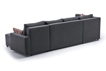 Bäddsoffa m. Divan Windwhistle 4-sits 200x150 - Antracit - Möbler - Soffa - Bäddsoffa - Bäddsoffa divan