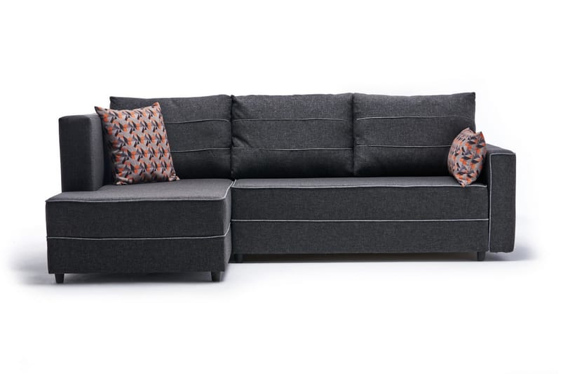 Bäddsoffa m. Divan Windwhistle 4-sits 200x150 - Antracit - Bäddsoffa divan