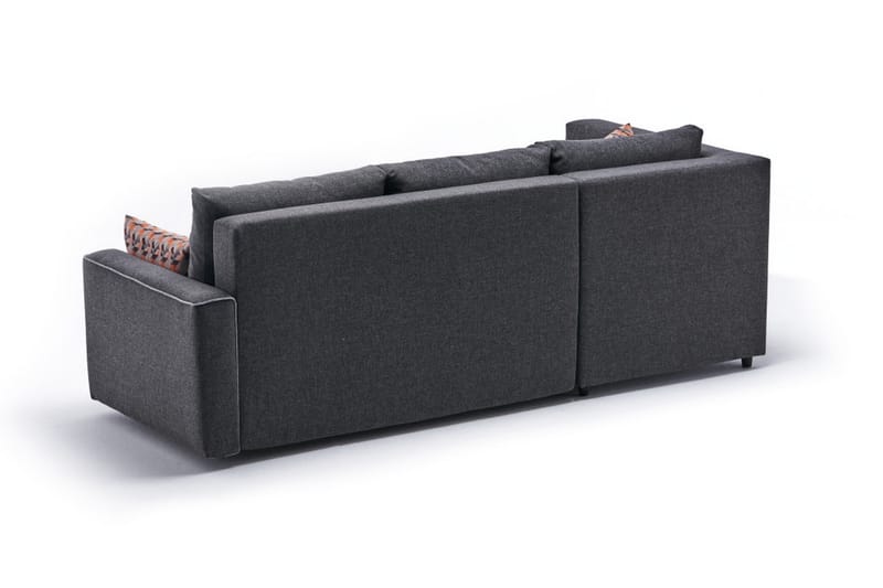 Bäddsoffa m. Divan Windwhistle 4-sits 200x150 - Antracit - Möbler - Soffa - Bäddsoffa - Bäddsoffa divan