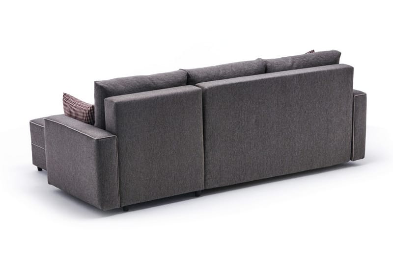 Bäddsoffa m. Divan Windwhistle 4-sits 200x150 - Brun - Bäddsoffa divan