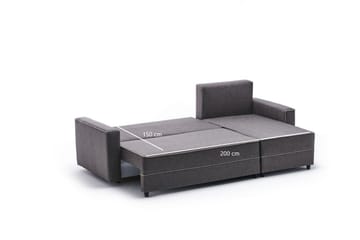 Bäddsoffa m. Divan Windwhistle 4-sits 200x150 - Brun - Möbler - Soffa - Bäddsoffa - Bäddsoffa divan