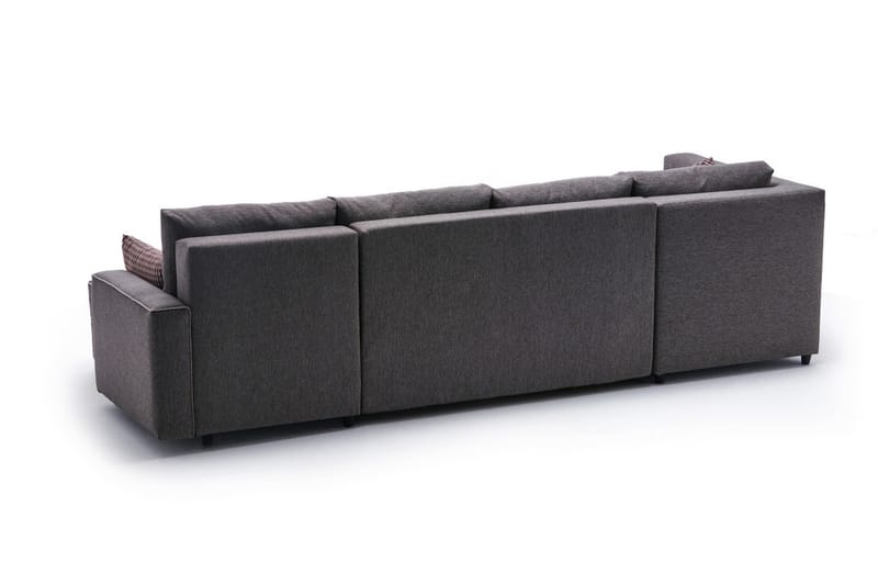 Bäddsoffa m. Divan Windwhistle 4-sits 200x150 - Brun - Bäddsoffa divan