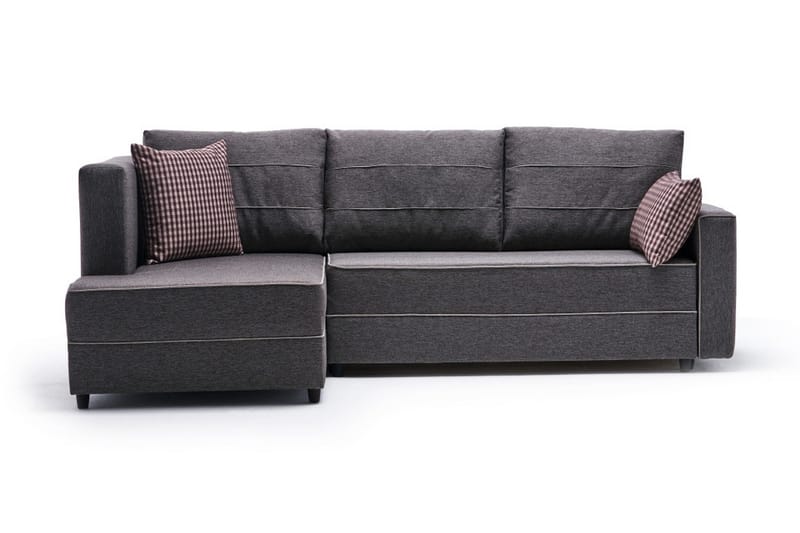 Bäddsoffa m. Divan Windwhistle 4-sits 200x150 - Brun - Bäddsoffa divan