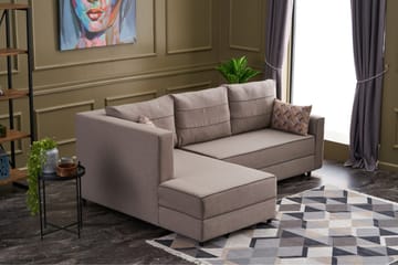 Bäddsoffa m. Divan Windwhistle 4-sits 200x150 - Cream - Möbler - Soffa - Bäddsoffa - Bäddsoffa divan