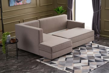 Bäddsoffa m. Divan Windwhistle 4-sits 200x150 - Cream - Möbler - Soffa - Bäddsoffa - Bäddsoffa divan