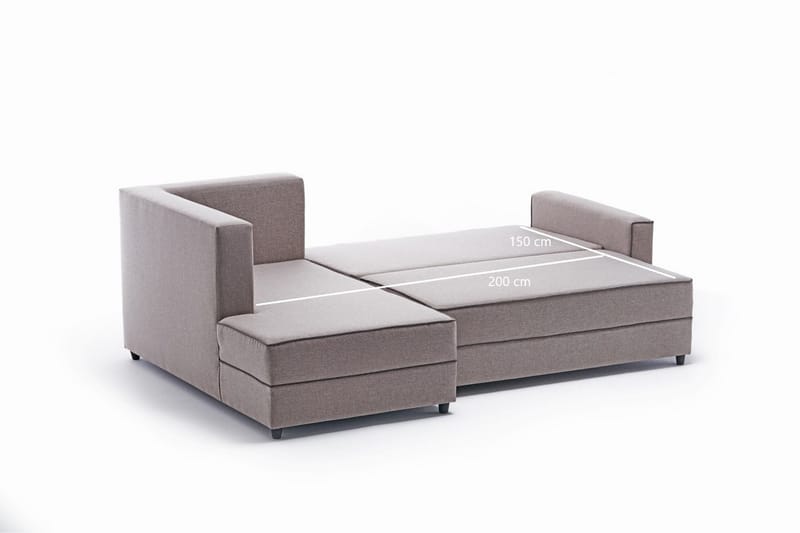 Bäddsoffa m. Divan Windwhistle 4-sits 200x150 - Cream - Möbler - Soffa - Bäddsoffa - Bäddsoffa divan