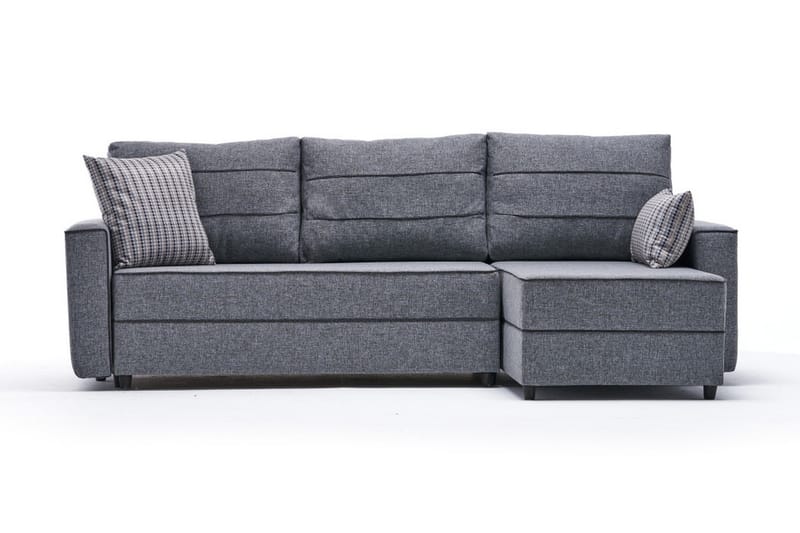 Bäddsoffa m. Divan Windwhistle 4-sits 200x150 - Grå - Möbler - Soffa - Bäddsoffa - Bäddsoffa divan