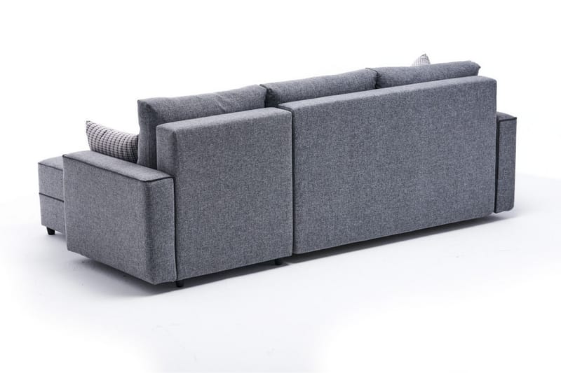 Bäddsoffa m. Divan Windwhistle 4-sits 200x150 - Grå - Möbler - Soffa - Bäddsoffa - Bäddsoffa divan