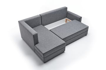 Bäddsoffa m. Divan Windwhistle 4-sits 200x150 - Grå - Möbler - Soffa - Bäddsoffa - Bäddsoffa divan
