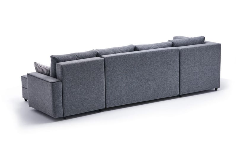 Bäddsoffa m. Divan Windwhistle 4-sits 200x150 - Grå - Bäddsoffa divan