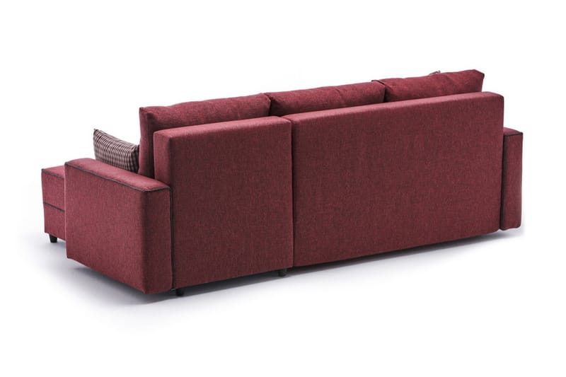Bäddsoffa m. Divan Windwhistle 4-sits 200x150 - Röd - Möbler - Soffa - Bäddsoffa - Bäddsoffa divan