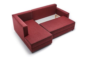 Bäddsoffa m. Divan Windwhistle 4-sits 200x150 - Röd - Möbler - Soffa - Bäddsoffa - Bäddsoffa divan