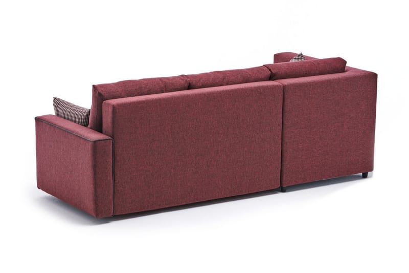 Bäddsoffa m. Divan Windwhistle 4-sits 200x150 - Röd - Bäddsoffa divan