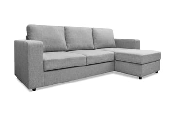 Bäddsoffa Mantova 3-sits Divan Vändbar - Ljusgrå - Möbler - Soffa - Bäddsoffa - Bäddsoffa divan