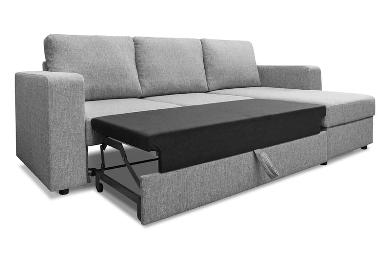 Bäddsoffa Mantova 3-sits Divan Vändbar - Ljusgrå - Möbler - Soffa - Bäddsoffa - Bäddsoffa divan
