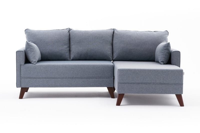 Bäddsoffa med Divan Burundi Höger - Blå/Brun - Möbler - Soffa - Bäddsoffa - Bäddsoffa divan